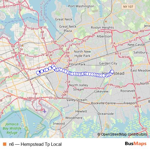 n6 bus Line Map