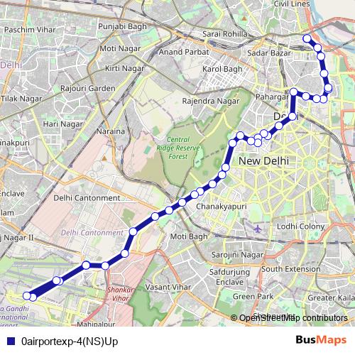 0airportexp-4(NS)Up bus Line Map