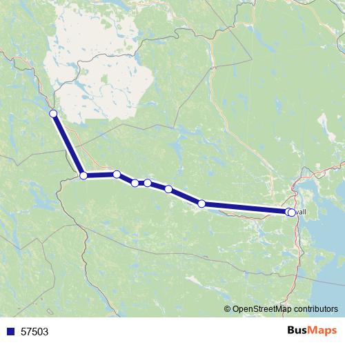 57503 bus Line Map