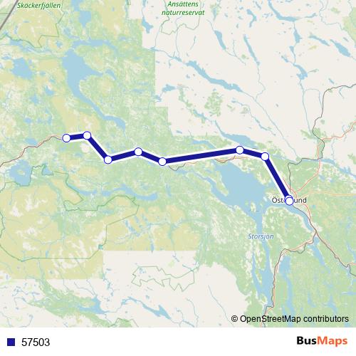 57503 bus Line Map