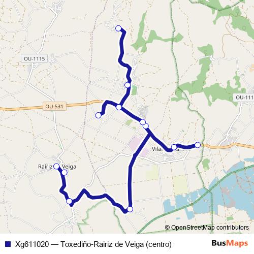 Xg611020 bus Line Map