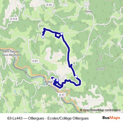 63-Ls443 bus Line Map