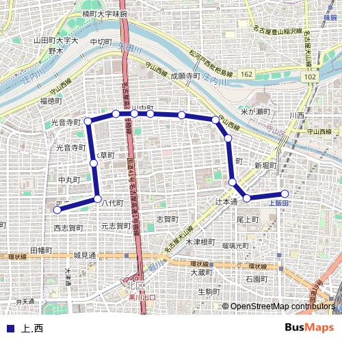 上.西 bus Line Map