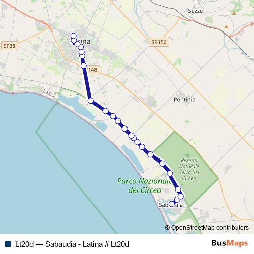 Lt20d bus Line Map