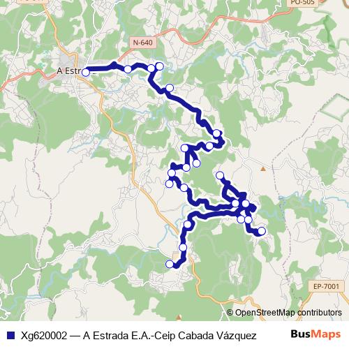 Xg620002 bus Line Map