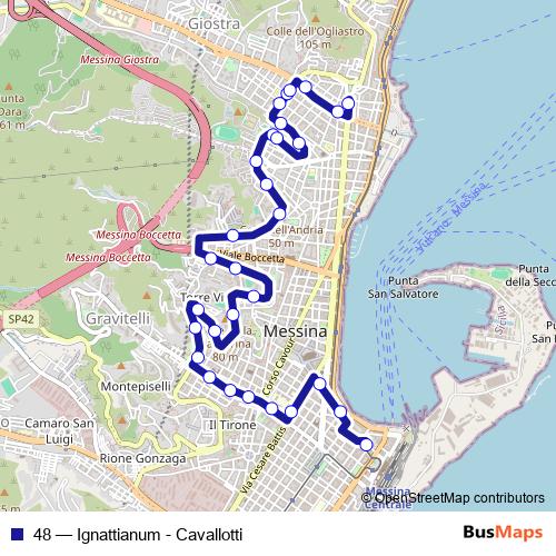 48 bus Line Map