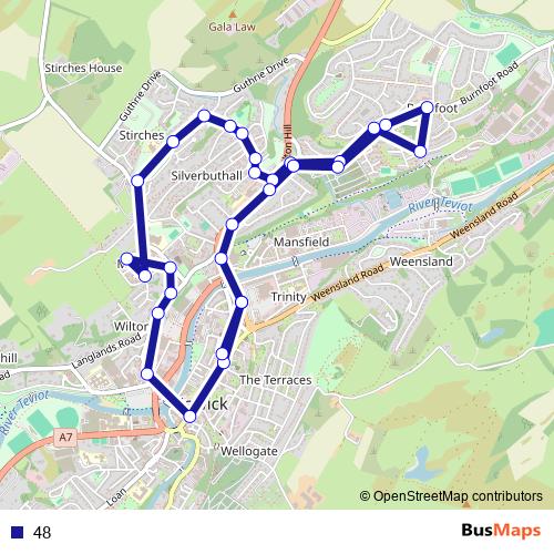 48 bus Line Map