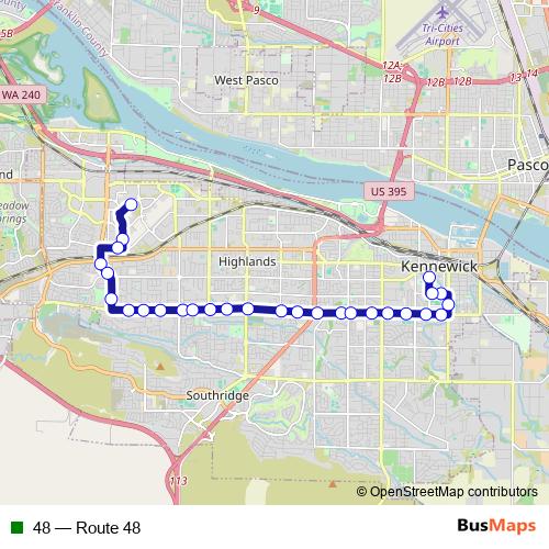 48 bus Line Map