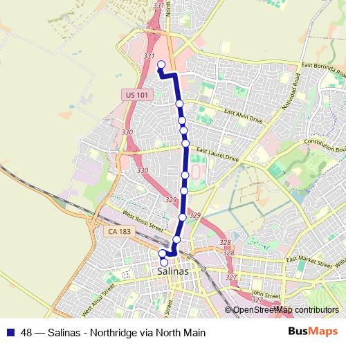 48 bus Line Map