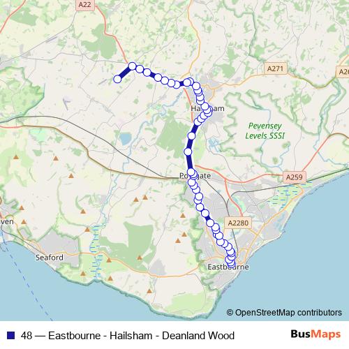 48 bus Line Map