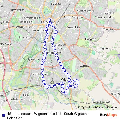 48 bus Line Map