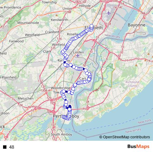 48 bus Line Map