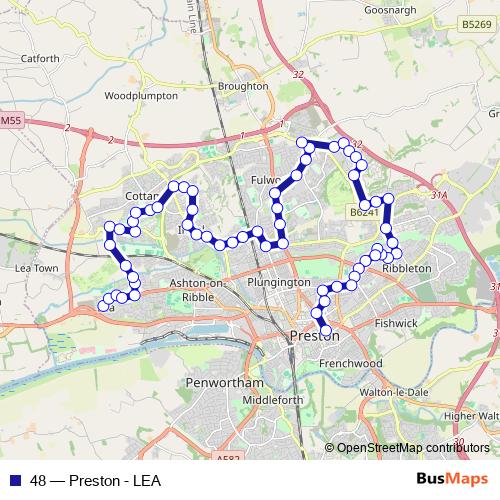 48 bus Line Map