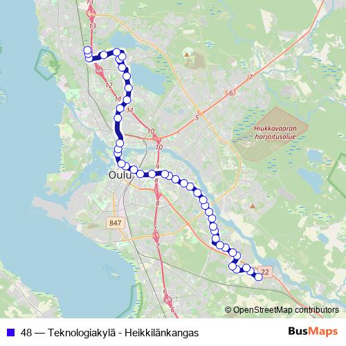 48 bus Line Map