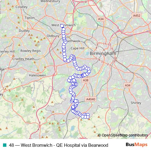 48 bus Line Map