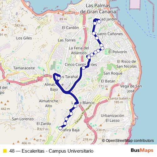 48 bus Line Map