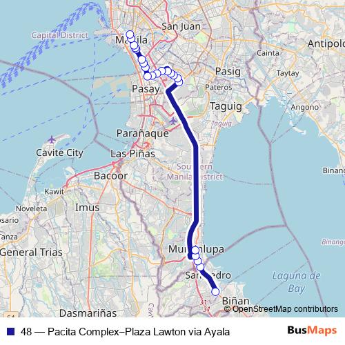 48 bus Line Map