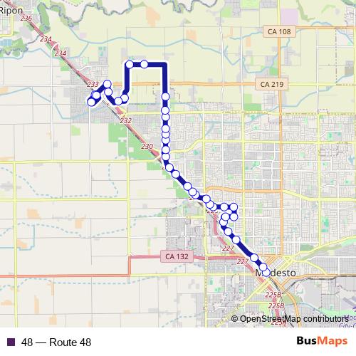 48 bus Line Map