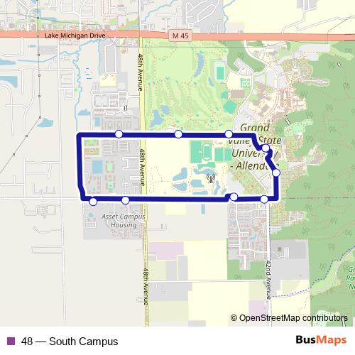 48 bus Line Map