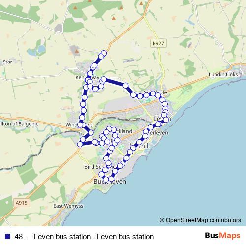48 bus Line Map