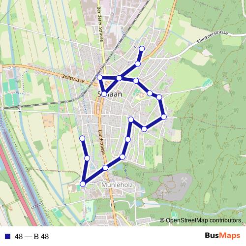 48 bus Line Map