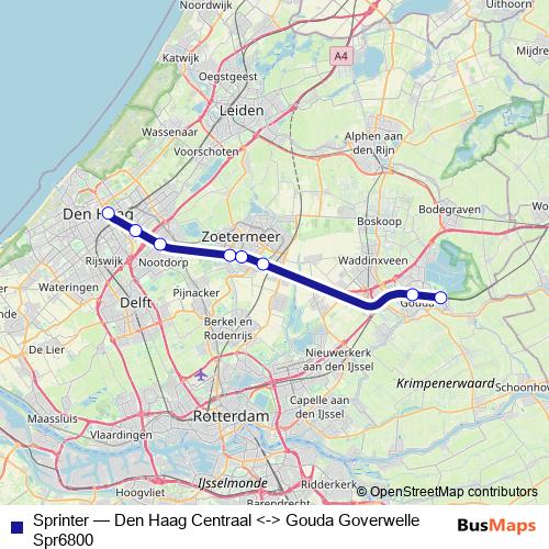 Sprinter rail Line Map