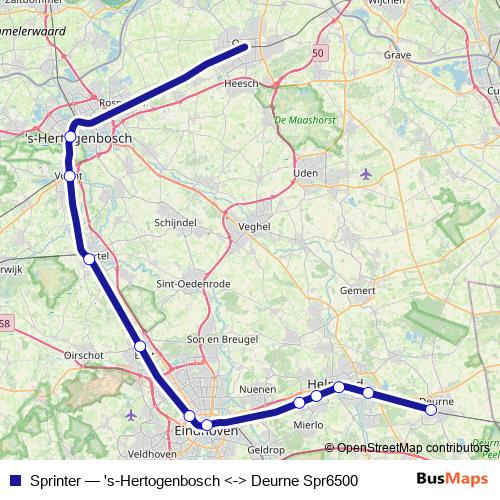 Sprinter rail Line Map