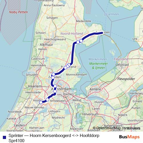 Sprinter rail Line Map