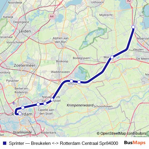 Sprinter rail Line Map