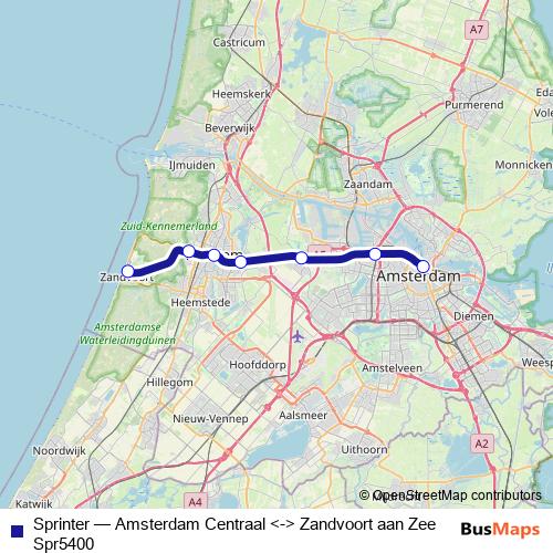 Sprinter rail Line Map