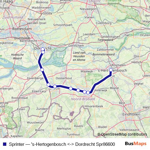 Sprinter rail Line Map
