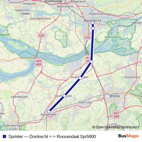 Sprinter rail Line Map