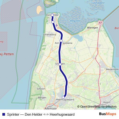 Sprinter rail Line Map