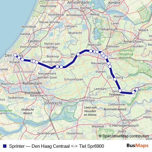 Sprinter rail Line Map