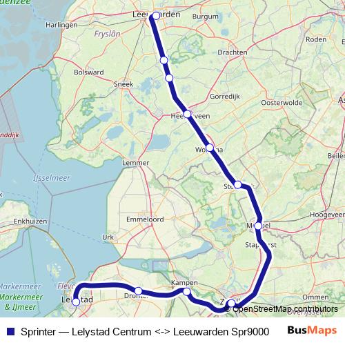 Sprinter rail Line Map