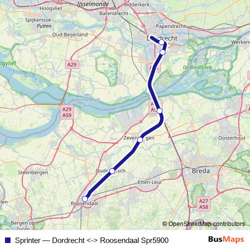 Sprinter rail Line Map