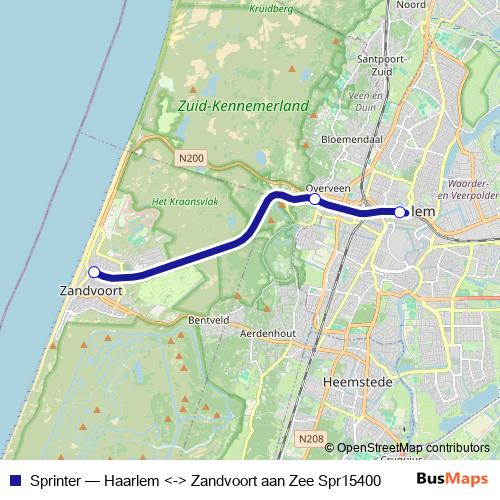 Sprinter rail Line Map
