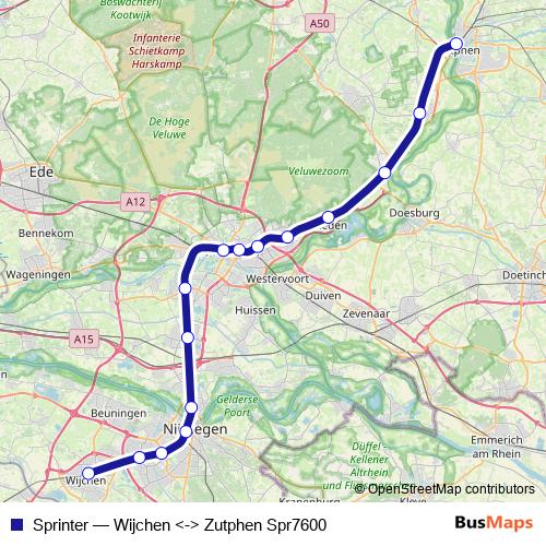 Sprinter rail Line Map