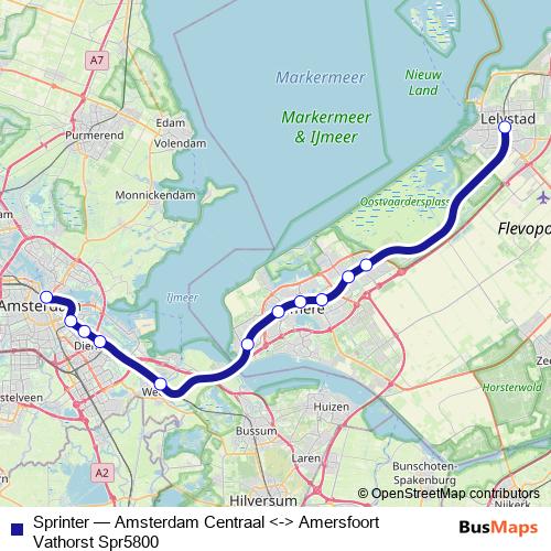 Sprinter rail Line Map