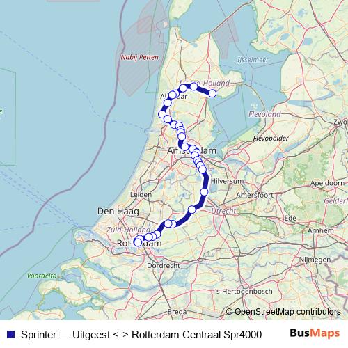 Sprinter rail Line Map