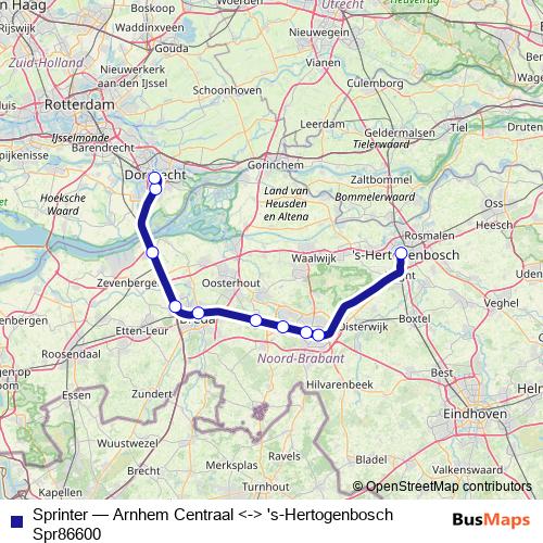 Sprinter rail Line Map