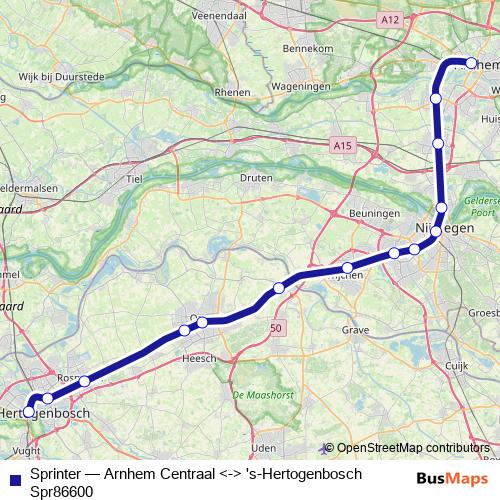 Sprinter rail Line Map