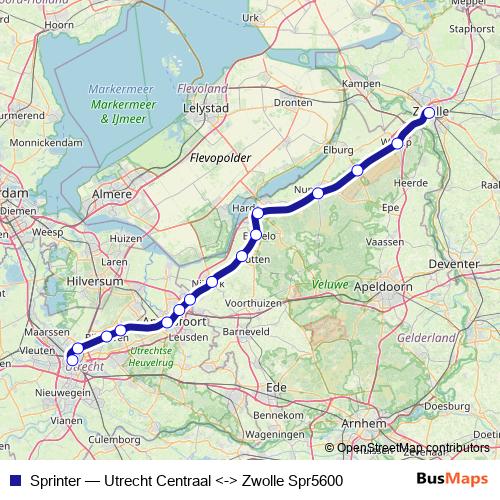 Sprinter rail Line Map