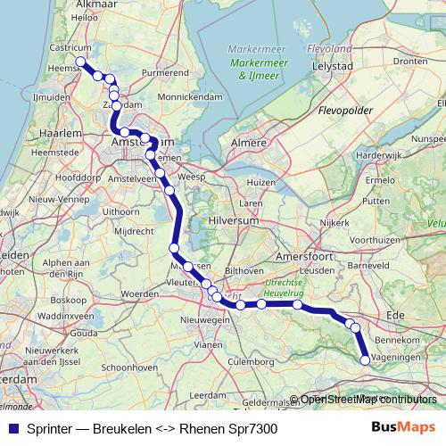 Sprinter rail Line Map