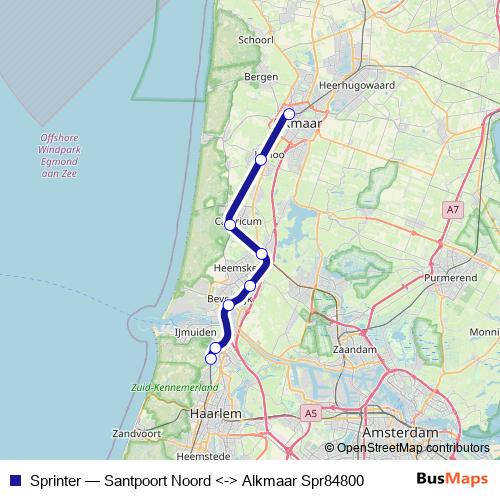 Sprinter rail Line Map