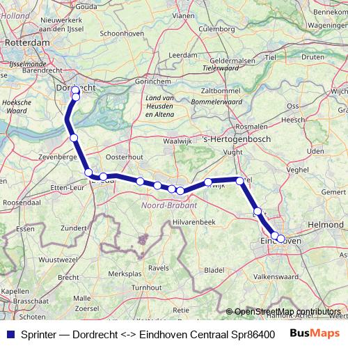Sprinter rail Line Map