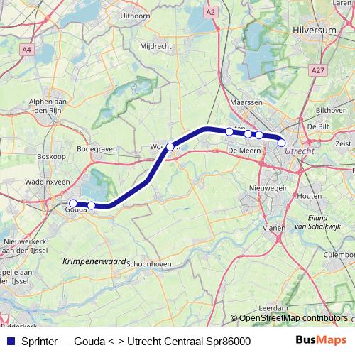 Sprinter rail Line Map