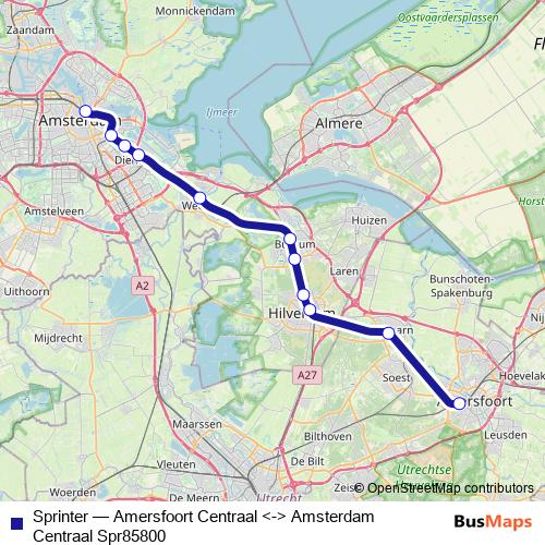 Sprinter rail Line Map