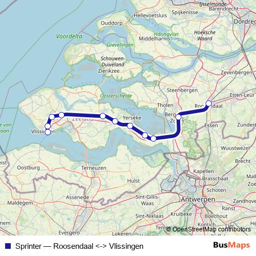 Sprinter rail Line Map