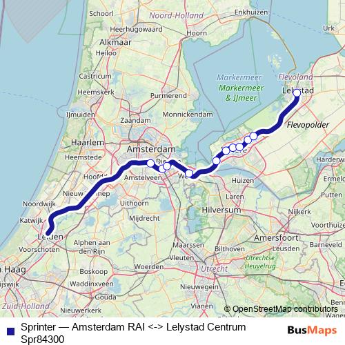 Sprinter rail Line Map